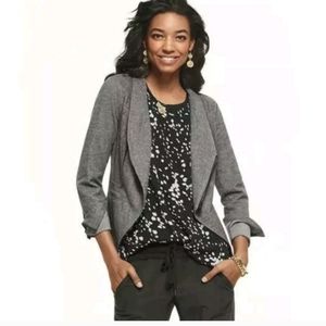 CAbi 3556 Gray Rebel‎ Moto Zip Jacket Modern Cut Size M